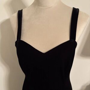 Full Length Velvet Gown with Sexy High Leg Slit Size 10 worn once